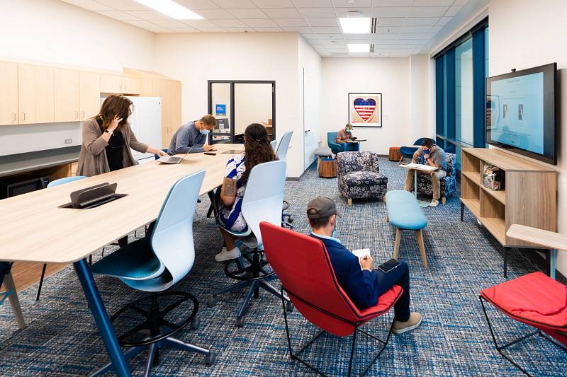 The GVSU Veterans Lounge at DCIH on the Health Campus.